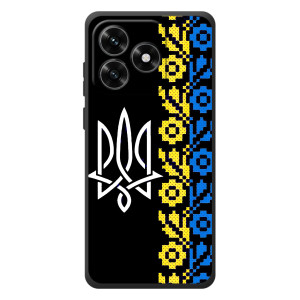 Силиконовый Чехол на Huawei Honor X5c Plus (Герб и вышыванка)