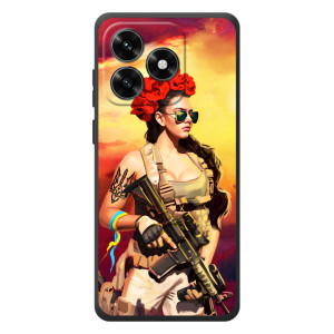 ЗСУ Чехлы (TPU) для Huawei Honor X5c Plus (Женщина солдат)