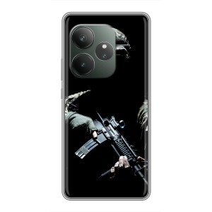 Чехол с украинским воином на Huawei Honor X5d Plus – Украинский снайпер