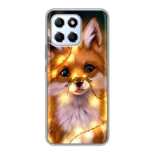 Чехлы с картинкой Лисички для Huawei Honor X6 (VPrint) (Лисичка в гирляндах)