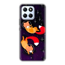 Чехлы с картинкой Лисички для Huawei Honor X6 (VPrint) (Лисички космонавты)