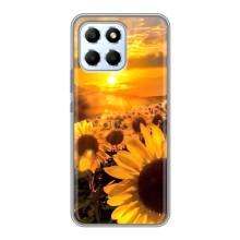 Чехол с Цветами для Huawei Honor X6 (поле подсолнухов)