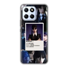 Чехлы Венсдей на Huawei Honor X6 Уэнсдей (AlphaPrint) (коллаж Уэнздей)