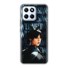 Чехлы Венсдей на Huawei Honor X6 Уэнсдей (AlphaPrint) (Уэнздей кошка)