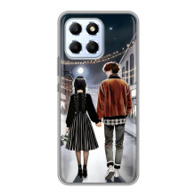 Чехол с дизайном Венздей 2 на Huawei Honor X6 – Уэнсдей и Тайлер