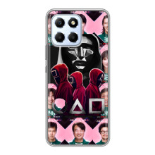 Чехол Гра в кальмара для Huawei Honor X6 – Персонажи игры кальмара