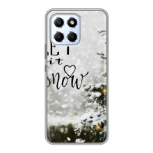 Новорічні, Святкові Чохли для Huawei Honor X6 - 2024 год (Let it snow)