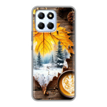 Чохол з унікальним дизайном 'Осінь з кавою' для Huawei Honor X6 – Осінньо-зимове кава