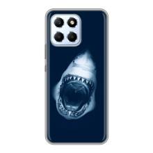 Силиконовый бампер с картинкой животных для Huawei Honor X6 (Пасть Акулы)