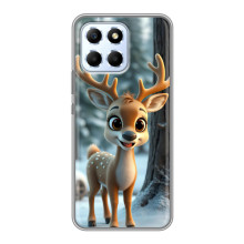 Яркий чехол для Huawei Honor X6 с Зимними Оленятами – Оленёнок в лесу