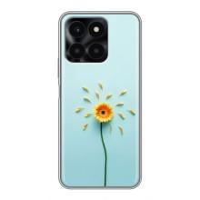 Чехлы с Цветами для Huawei Honor X6a (VPrint) (Желтый цветок)