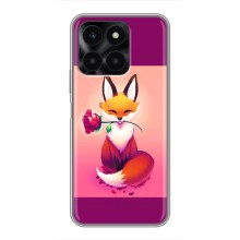Чохли з картинкою Лисичка для Huawei Honor X6a (VPrint) (Лиса з трояндою)