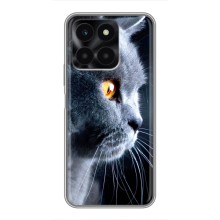 Чохли з Котиками для Huawei Honor X6a (VPrint) (Сірий Кіт)