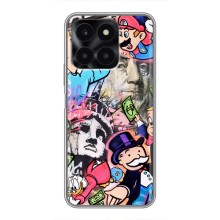 Чохли з крутими принтами для Huawei Honor X6a - (PREMIUMPrint) (Monopoly man)