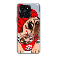 Чохли з собаками для Huawei Honor X6a (VPrint) (Песик в шапці)