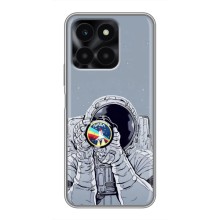 Чохол NASA для Huawei Honor X6a (AlphaPrint) (Космонавт фото)