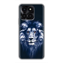 Чохол з картинкою ЛЕВ для Huawei Honor X6a (VPrint) (Синій Лев)