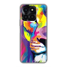Чохол з картинкою ЛЕВ для Huawei Honor X6a (VPrint) (Яскравий Лев)