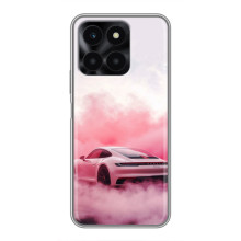 Чохол з авто Порше для Huawei Honor X6a – Рожевий Порше