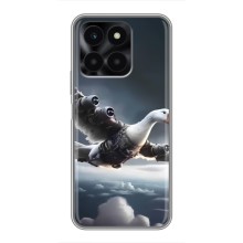 Чохол з мемом Тралалело тралала на Huawei Honor X6a (Бомбардіні гусіні)