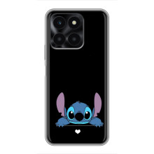 Чохол з принтом Стіч на Huawei Honor X6a – Стіч на чорному