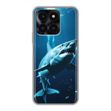 Чехол с картинкой «Хищники» для Huawei Honor X6a (Акула)