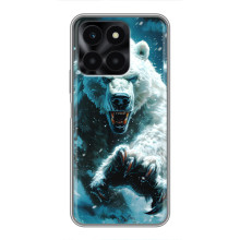 Чехол с картинкой «Хищники» для Huawei Honor X6a (Медведь)