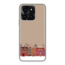 Новорічні, Святкові Чохли для Huawei Honor X6a - 2024 год (Зимове місто)