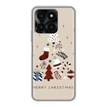 Рождественские Чехлы для Huawei Honor X6a (VPrint) (Merry Christmas)