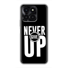 Силиконовый Чехол на Huawei Honor X6a с картинкой Nike (Never Give UP)