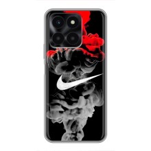 Силиконовый Чехол на Huawei Honor X6a с картинкой Nike (Nike дым)