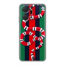 Чохли  GUCCI для Huawei Honor X7a (AlphaPrint) (Gucci змія)