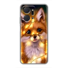 Чохли з картинкою Лисичка для Huawei Honor X7a (VPrint) (Лисичка в гірляндах)