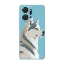Чохол з Хаскі Huawei Honor X7a - (AlphaPrint) (Хаскі арт)