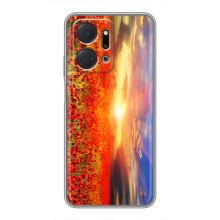 Чохол з картинкою (Стильні) Huawei Honor X7a - (AlphaPrint) (Поле тюльпанів)