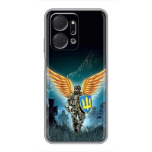 Чехлы с картинкой ЗСУ для Huawei Honor X7a (AlphaPrint) (Солдат ЗСУ)