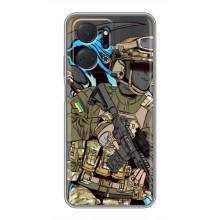 Чехлы с картинкой ЗСУ для Huawei Honor X7a (AlphaPrint) (Воїн ЗСУ)