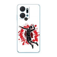Чехлы с принтом Спортивная тематика для Huawei Honor X7a – Волейболист