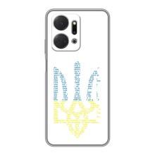 Чехлы для Huawei Honor X7a  Укр. Символика (AlphaPrint) (Герб из букв)