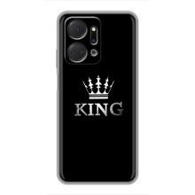 Чехол (Корона на чёрном фоне) для Хуавей Хонор X7a (KING)