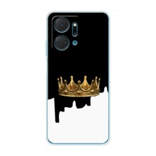 Чехол (Корона на чёрном фоне) для Хуавей Хонор Х7а – Золотая корона