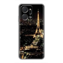 Чохол Ейфелева Вежа Huawei Honor X7a - (AlphaPrint) (Нічний Париж)