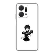 Чохли Венсдей на Huawei Honor X7a Уенсдей (AlphaPrint) (танець Венздей)