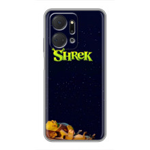 Чехол с мультфильмом Шрек на Huawei Honor X7a – Шрек лого
