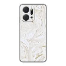 Мраморний чехол на Huawei Honor X7a (VPrint) (Білий мрамор)