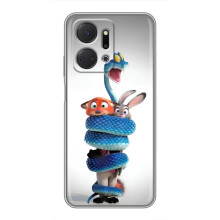 Силіконовий чохол з принтом Зоотрополіс для Huawei Honor X7a – Змія Зоо