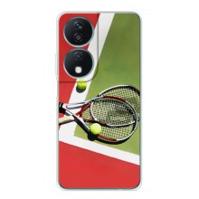Чехлы с принтом Спортивная тематика для Huawei Honor X7b – Ракетки теннис
