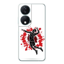 Чехлы с принтом Спортивная тематика для Huawei Honor X7b – Волейболист