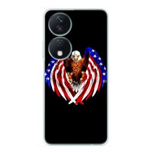 Чехол Флаг USA для Huawei Honor X7b – Крылья США