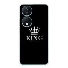 Чехол (Корона на чёрном фоне) для Хуавей Хонор X7б – KING